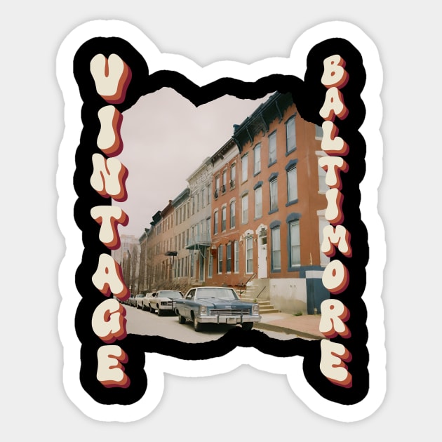 VINTAGE BALTIMORE DESIGN Sticker by The C.O.B. Store